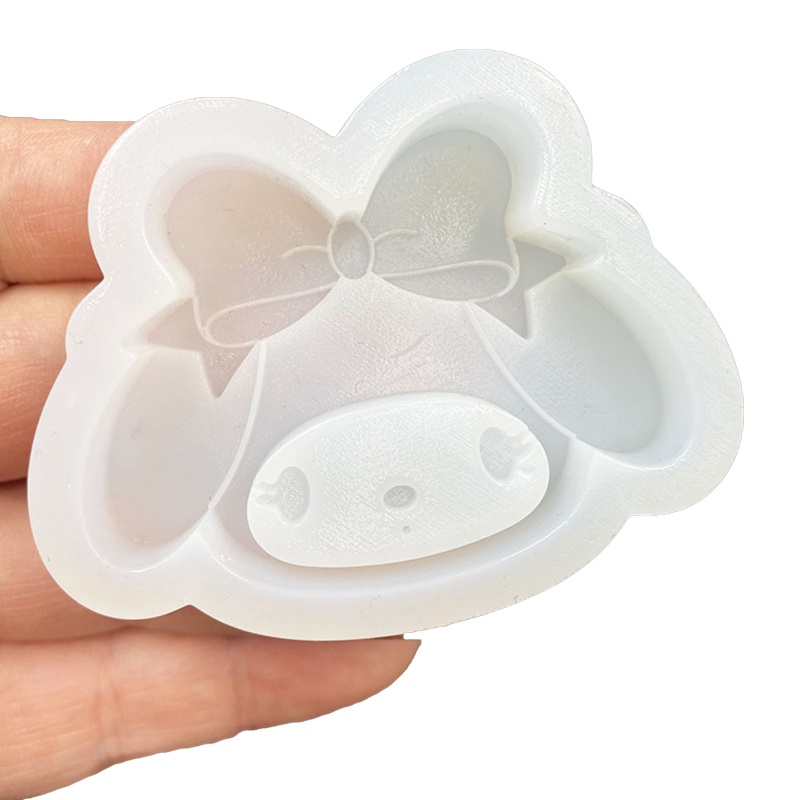 Siy Cetakan Kristal Epoxy Quicksand Bahan Silikon Bentuk Hewan Lucu Untuk Diy Craft / Gantungan Kunci