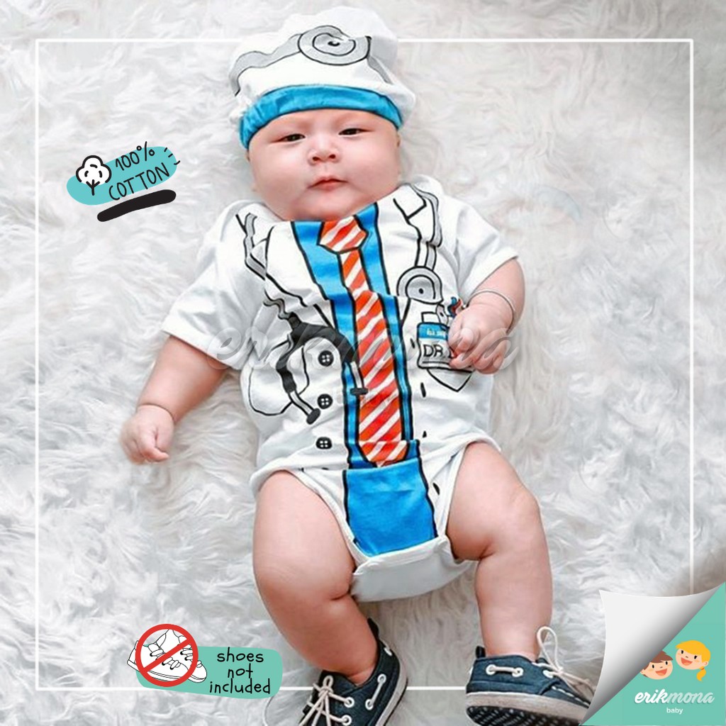 ❤️ baju bayi jumper bayi baju anak karakter dokter doctor lucu ❤️