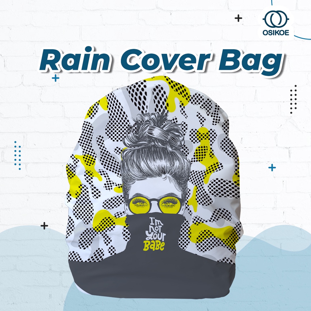 Rain Cover / Cover Bag / Jas Hujan Sarung Waterproof Pelindung Tas Ransel Custom Full By Osikoe.offi