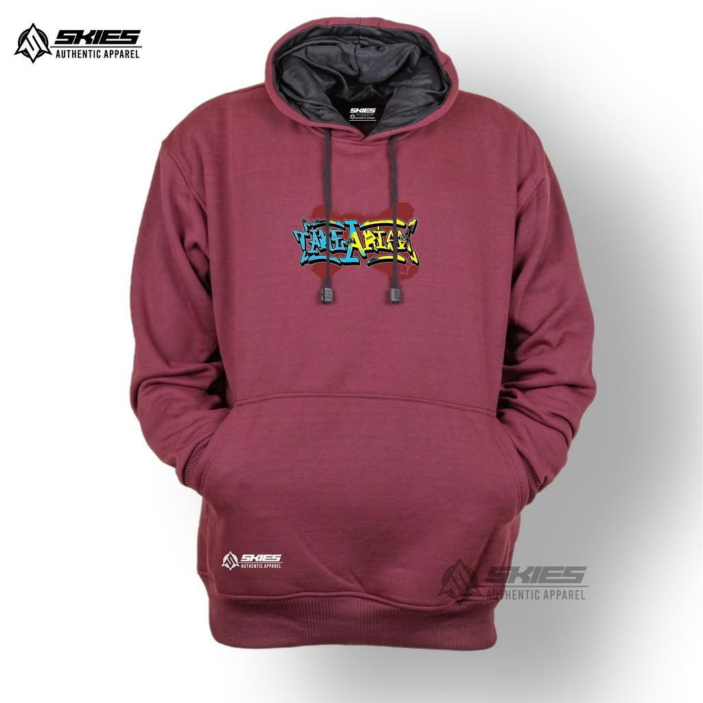 Suiter Pria/Wanita hoodie Terbaru 2023 Graffity SKIES Sweater Cowok Original Brand Tebal Warna Burgundy Dewasa High Quality Premium Suiter Pria