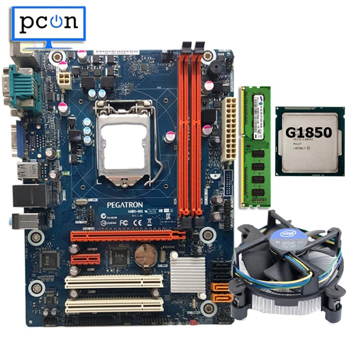 Paket Mainboard Lga 1150 H81 dan Processor G1850 RAM 4gb