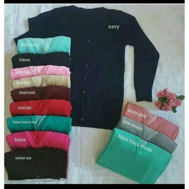 Cardigan basic rajut halus kardigan dewasa ok  good quality