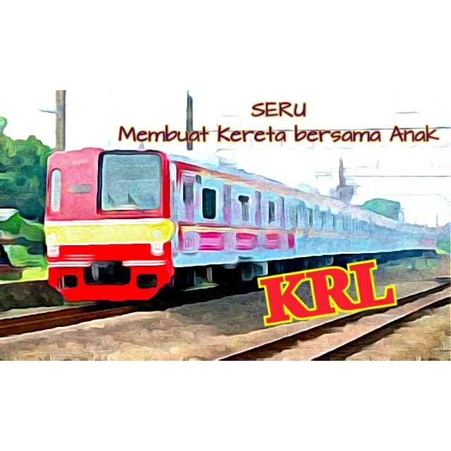 Mainan Kereta Api KRL MRT LRT Loko Skytrain  DIY Papercraft