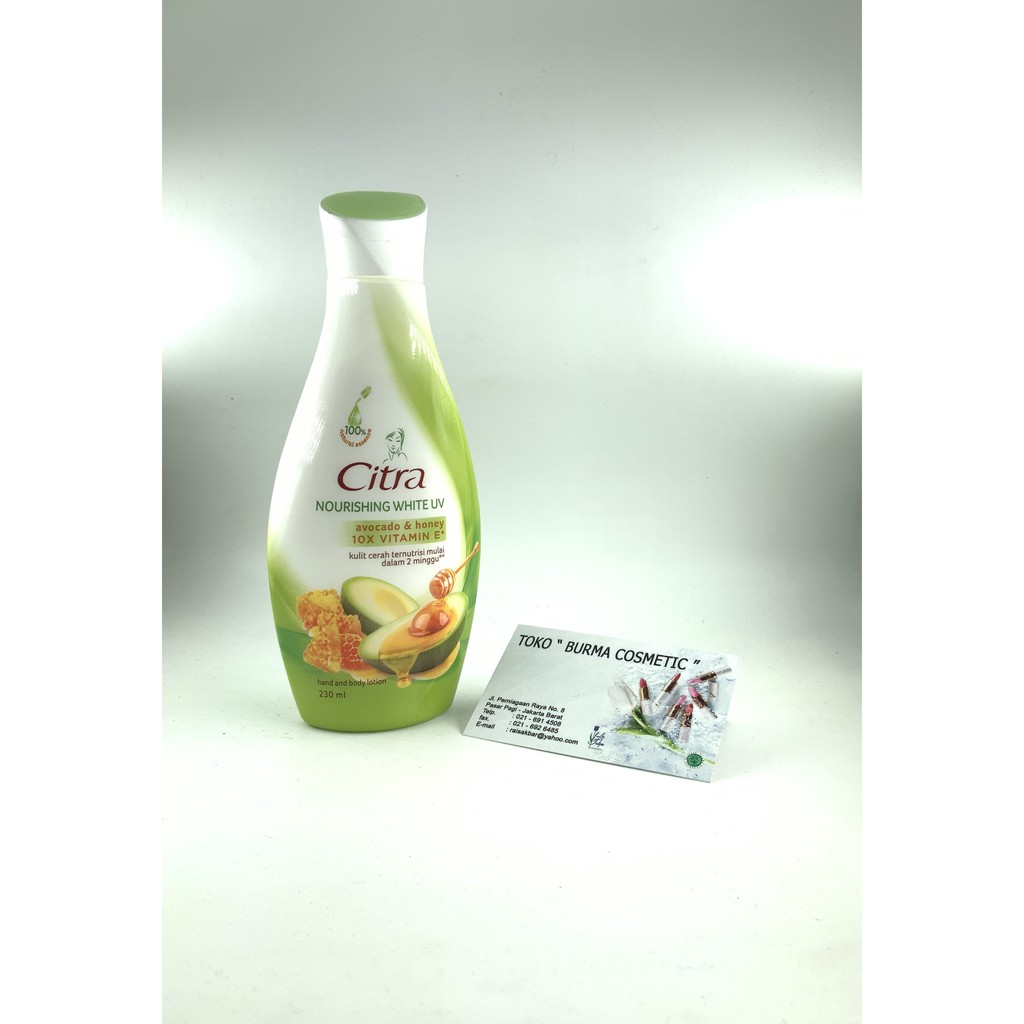 CITRA HAND AND BODY LOTION NOURISHING WHITE UV AVOCADO & HONEY 230 ML