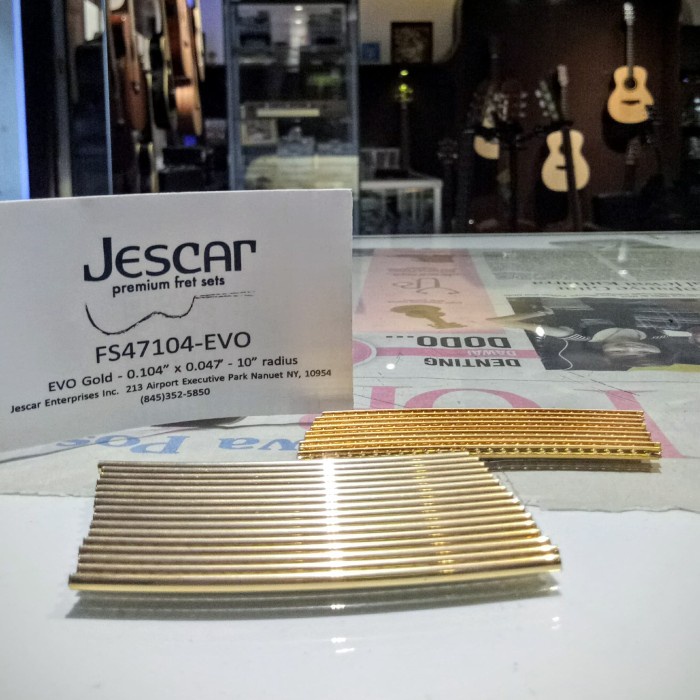 {suhadistore} Jescar FS-47104-EVO Gold Fret Wire Murah