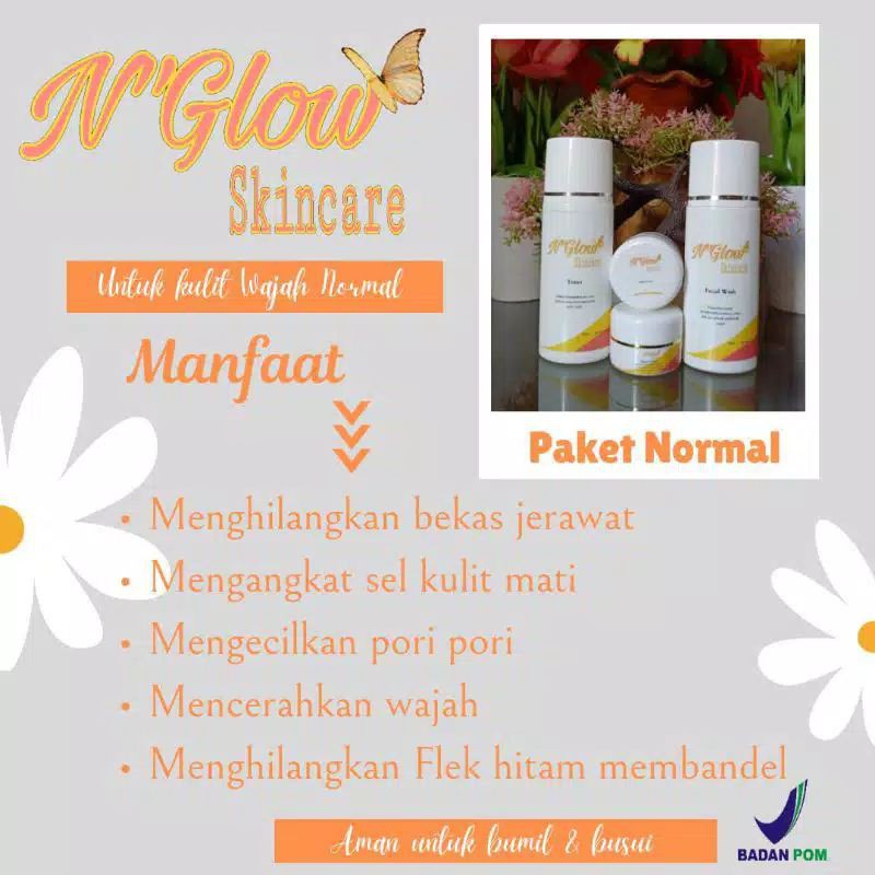 NGLOW SKINCARE NORMAL DAN ACNE ORIGINAL BPOM-4