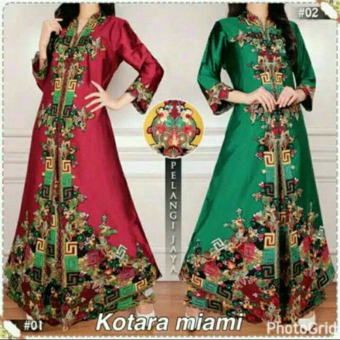 Kebaya Abaya Silk Import 11 Pilihan Warna.