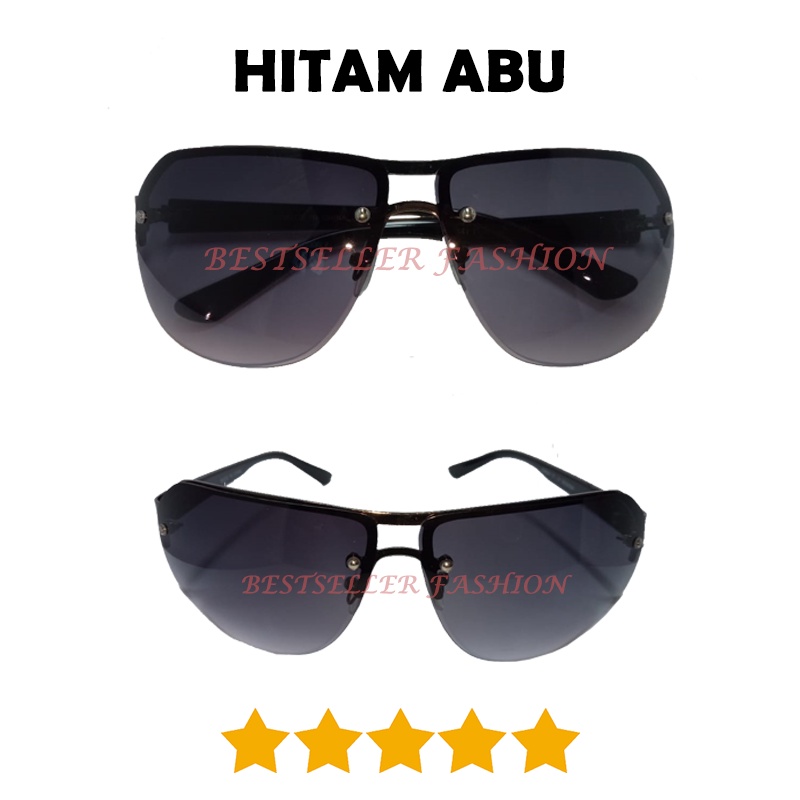 Kacamata Hitam Fashion Stylish Unisex Pria Wanita Anti Silau UV Protection Kacamata Gaya Sporty Outdoor