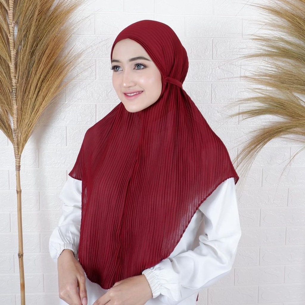 Bergo maryam plisket / bergo plisket / bergo plisket full / bergo maryam plisket pleats full