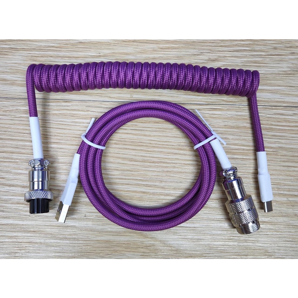 Coiled Cable / kabel USB to Type-C Aviator for Mechanical Keyboard