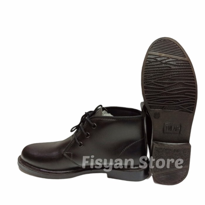 Sepatu PDH TNI | PDH Security | PDH Satpam Tali Hitam Doff