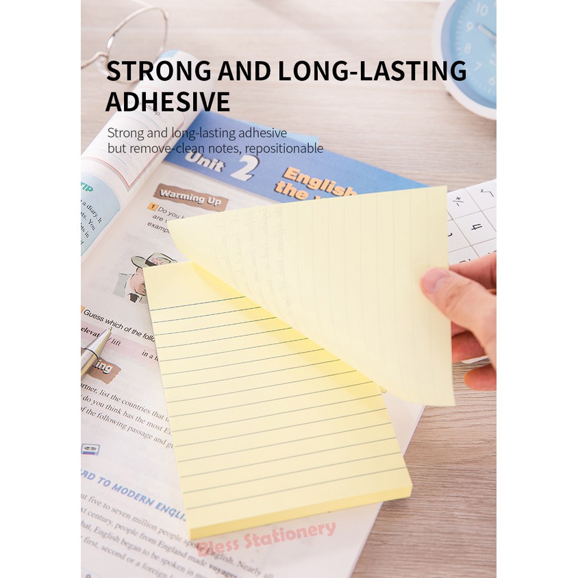 

klm Deli To do notes Sticky notes Memo tempel garis Pad notes Kertas memo garis