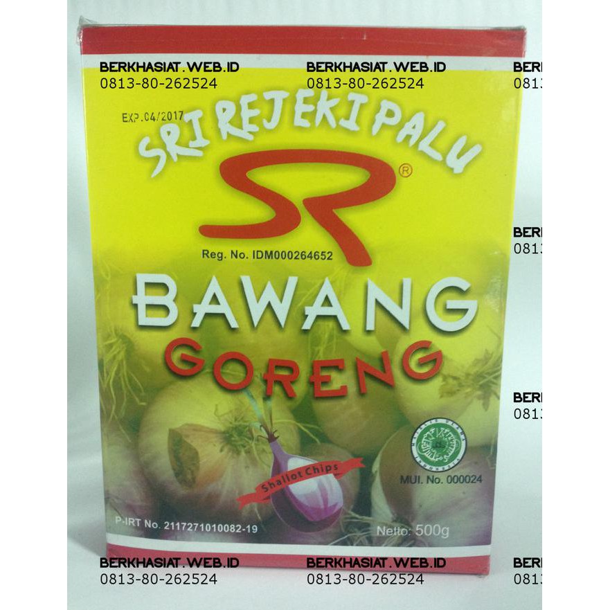 

Bawang Goreng Sri Rejeki - Bawang Palu Ukuran 500Gr