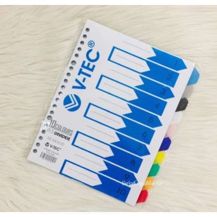 

DIVIDER / PEMBATAS FILE V-TEC A5 (Acb Berkah Stationery)