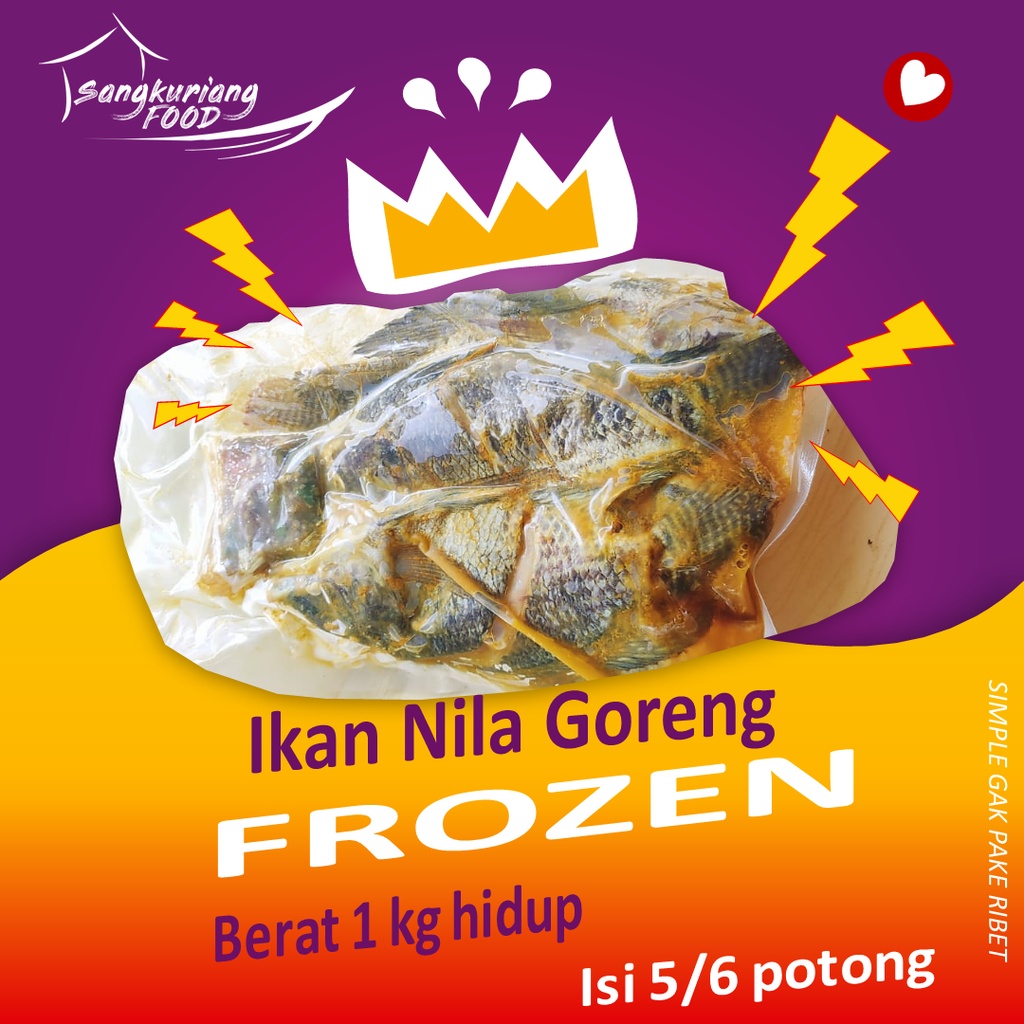 

Ikan Nila Goreng Frozen isi 5-6 Ekor