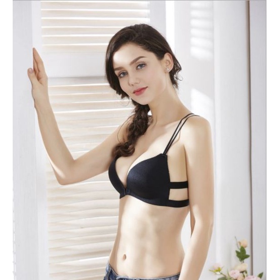 BV.IDBR012 BRA WANITA MODEL ONE-PIECE BRA BRALETTE PUSH UP DENGAN BAHAN TIPIS DAN BERGAYA SEXY BH CO