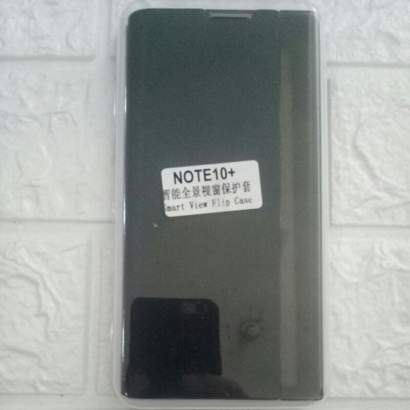 SMART VIEW FLIP CASE COVER FOR SAMSUNG NOTE 10+ PLUS FULL BLACK