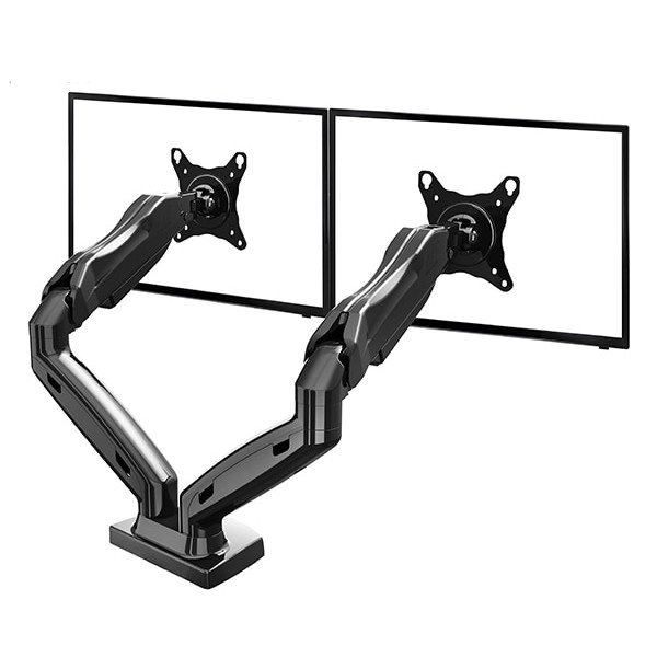 Universal Dual Monitor Arm Bracket Vesa Mount 17-27 Inch - NB-F160 - Black