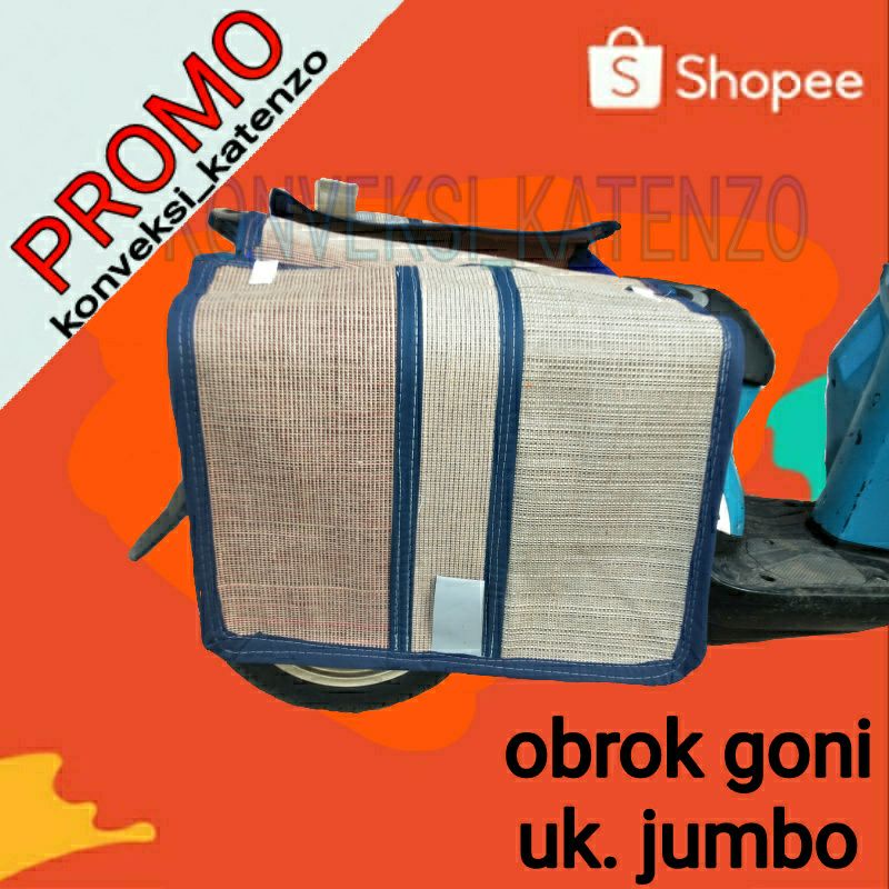 termurah tas obrok motor goni || tas kandek goni || tas beronjong goni|| tas kurir goni || tas pos g
