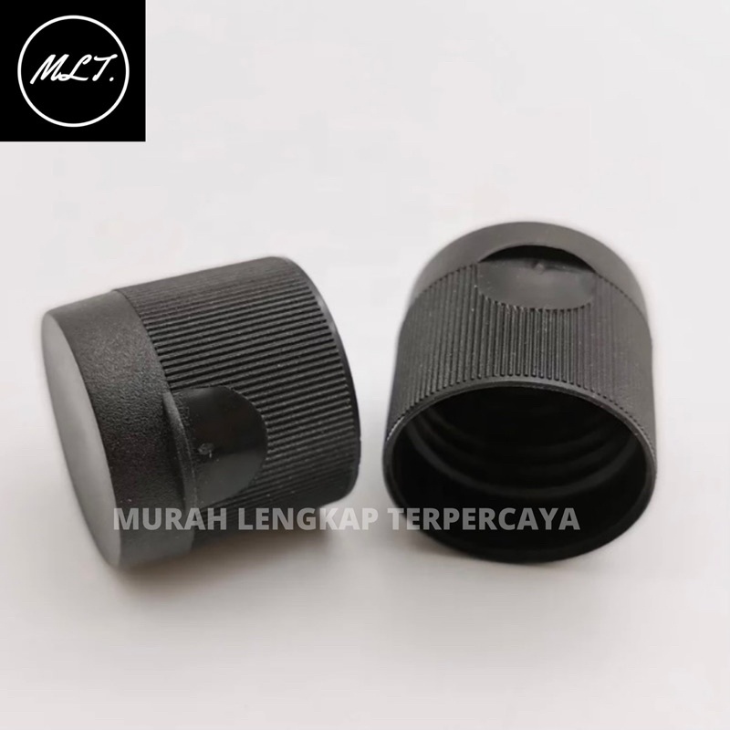 TUTUP FLIPTOP HITAM NECK 24 / TUTUP FLIP TOP HITAM NECK 24