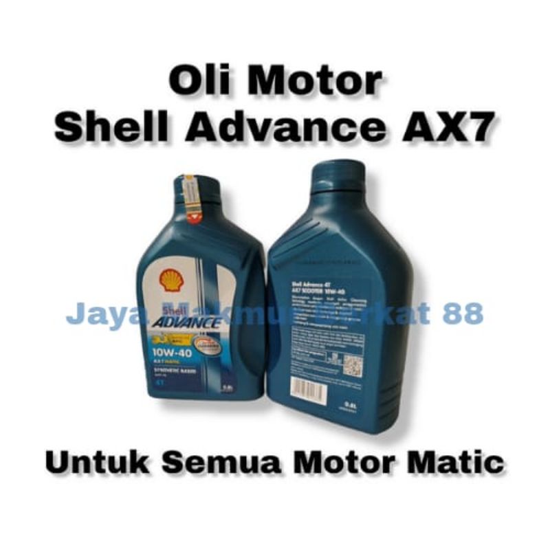 SALE  - OLI MOTOR MATIC SHELL ADVANCE AX7 MATIC 0.8L