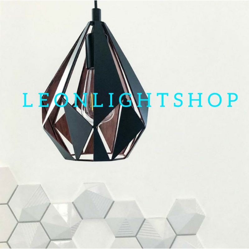 EGLO LAMPU GANTUNG HIAS CARLTON D-31 HITAM/PENDANT LAMP ACE HARDWARE/LAMPU INTERIOR LANGIT-LANGIT