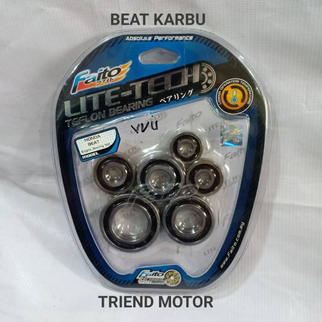 Bearing Kruk As Full Set Lite Tech Faito Beat Karbu Scoopy Karbu Original Faito