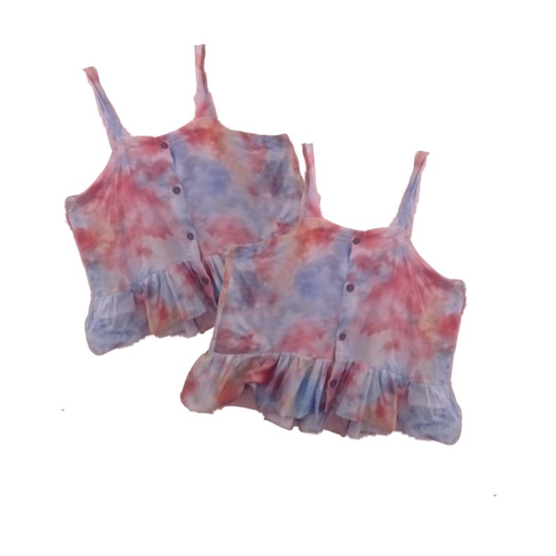 Tanktop Hijab Tie Dye Version/Tanktop korea/Croptop/Rayon Premium(FREE GIFT)