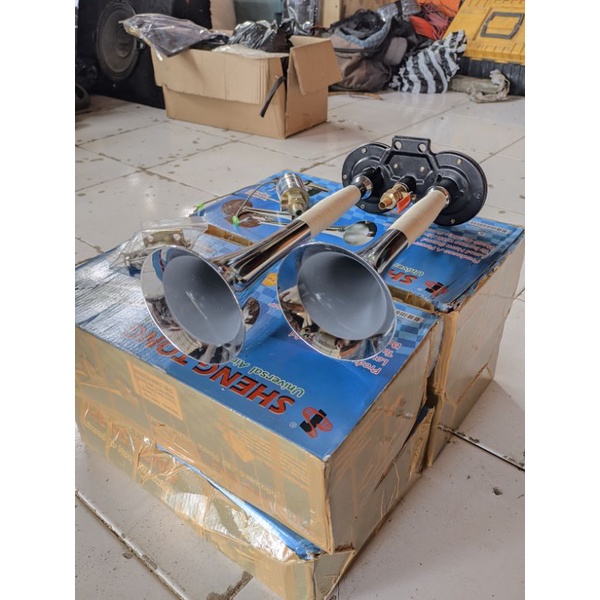 klakson Rk kw Klakson angin 12&24v klakson Hino rk kw super mirip asli untuk truk dan pickup