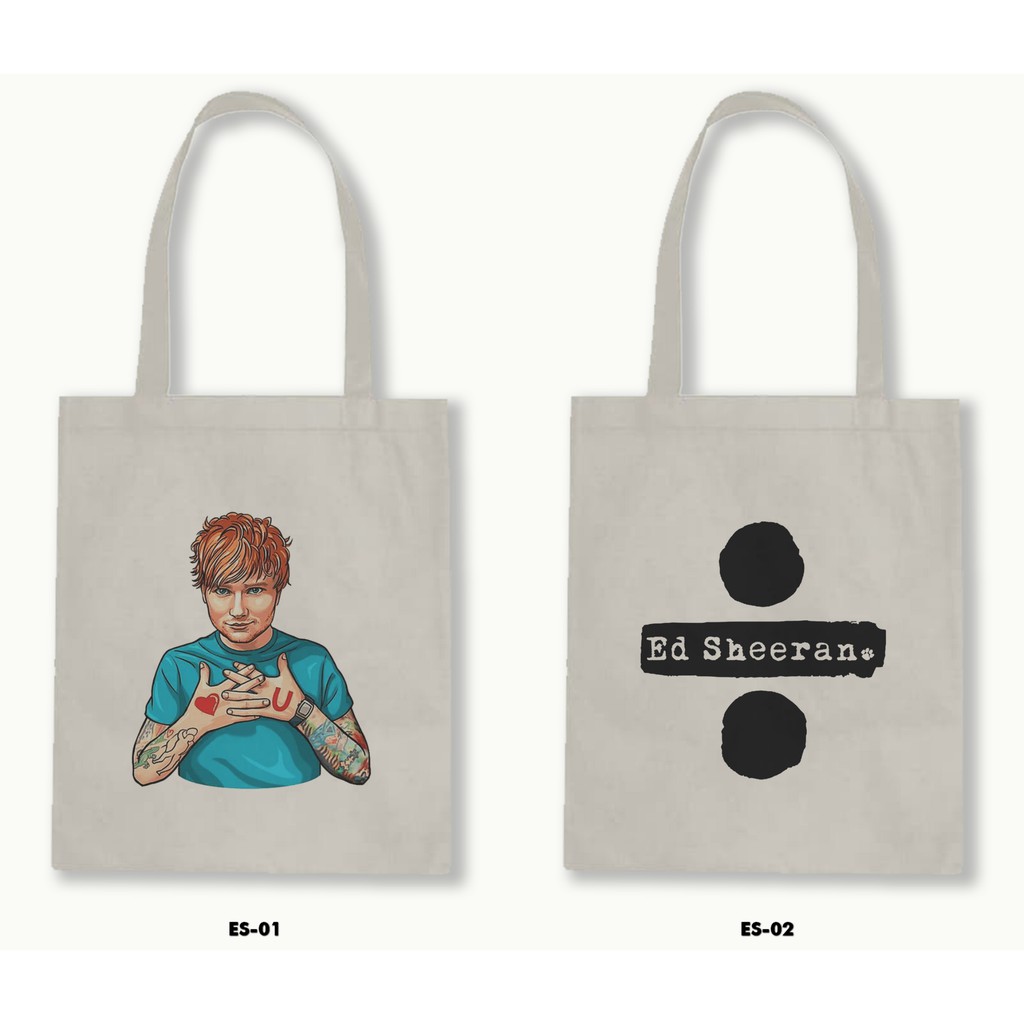 TOTE BAG BLACU - ED SHEERAN