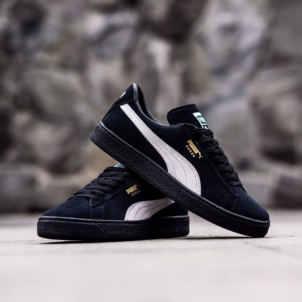 puma suede all black