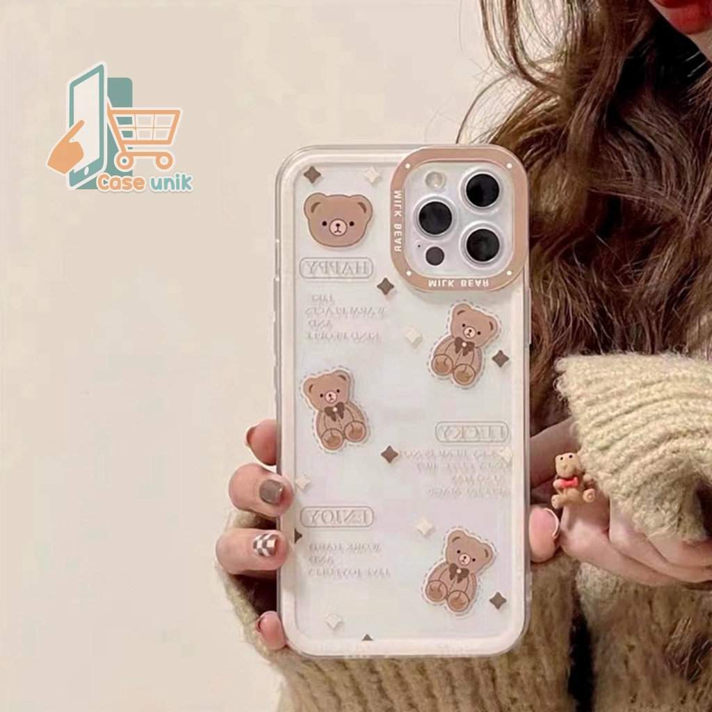 SS103 SOFTCASE TPU ANTI JATUH DESAIN BONEKA BERUANG FOR IPHONE 6 6S 7 8 6+ 6S+ SE X XS XR MAX 11 12 13 MINI PRO MAX CS4402