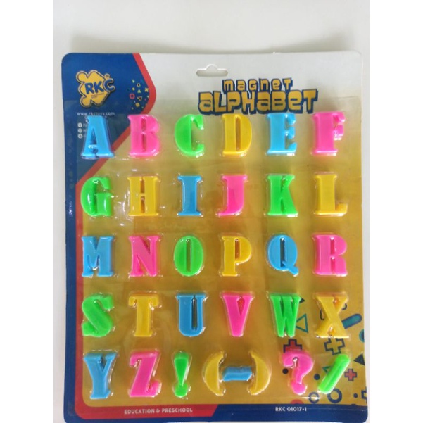 MAINAN EDUKASI ANAK HURUF ABJAD MAGNET RKC / TEMPELAN KULKAS