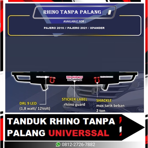 TANDUK RHINO TANPA PALANG UNIVERSAL