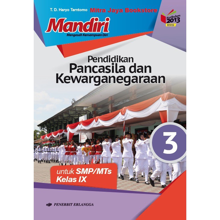 MANDIRI PEND. PANCASILA & KEWARGANEGARAAN SMP KLS.9/K13N