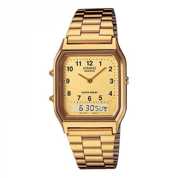 JAM TANGAN CASIO AQ-230GA-9BMQ Jam Tangan Wanita - Full Gold