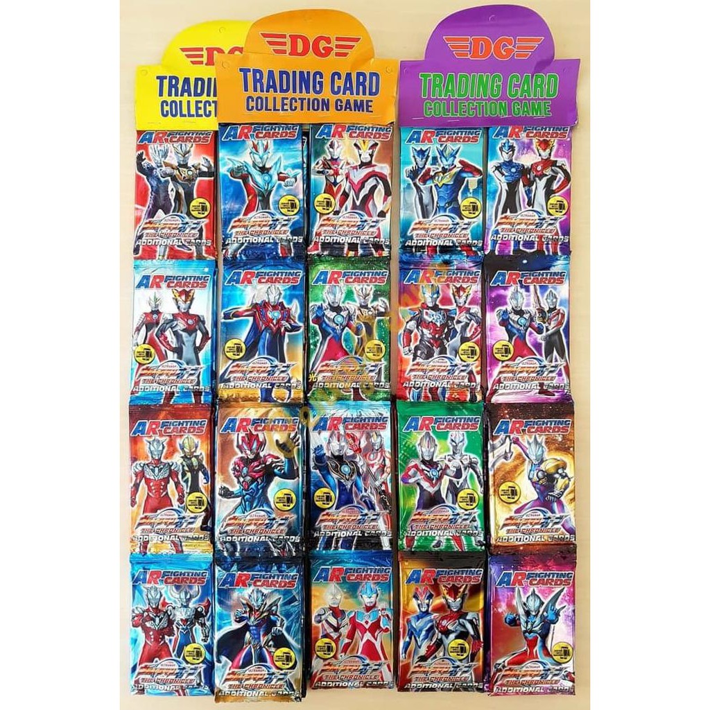 Item Asli Kartu/ Trading Card Game Ultraman 1 Pack Isi 10 Kartu Merek Dg