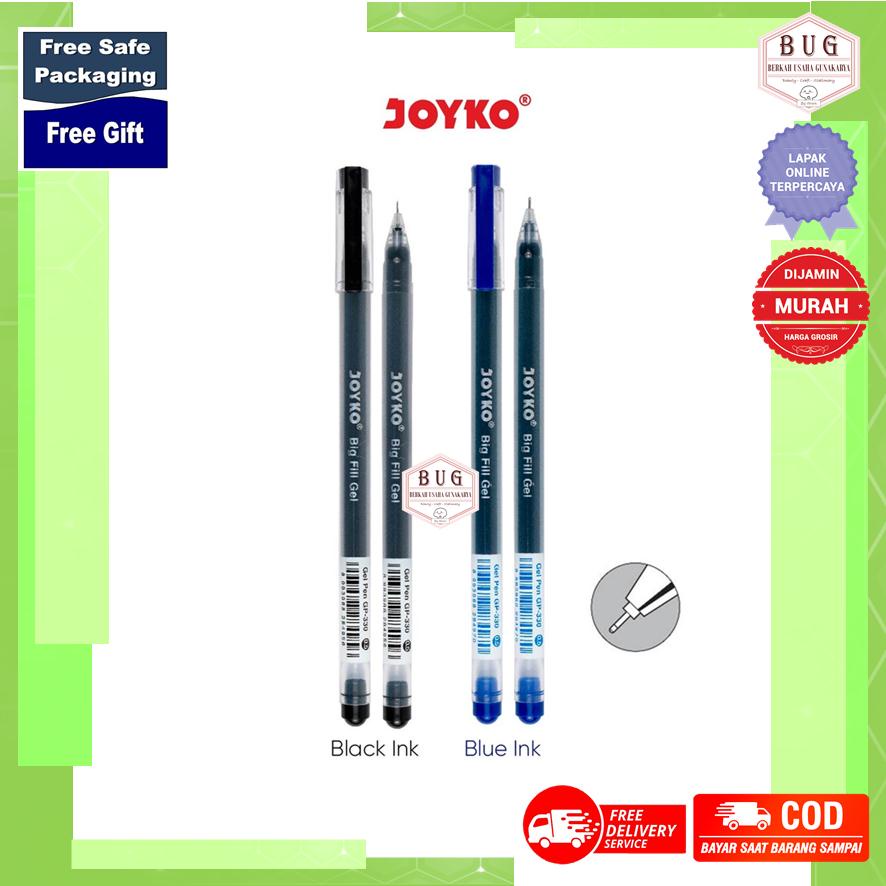 

Pulpen - Pena Gel (Gel Pen) JOYKO GP-330 Big Fill Gel Bullet-Tip 0.5 mm