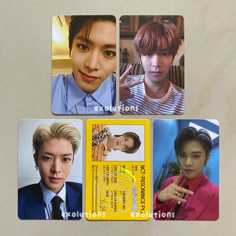 NCT Yuta Official Photocard PC [BACA DESC‼️] Album Kihno Empathy Superhuman Departure Arrival BUMN