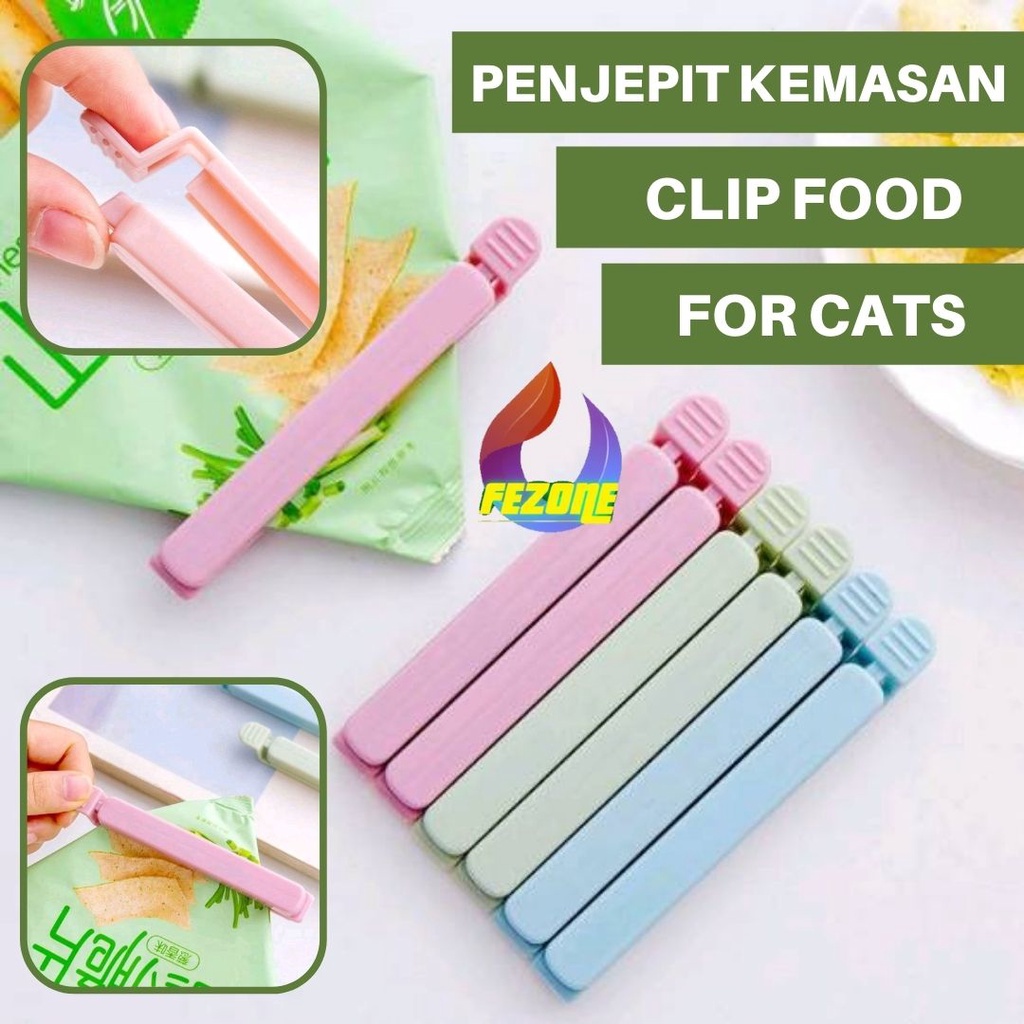 PENJEPIT KEMASAN / PENJEPIT PLASTIK MAKANAN / CLIP FOOD / JEPITAN SNACK PENYEGEL PLASTIK FEZONE