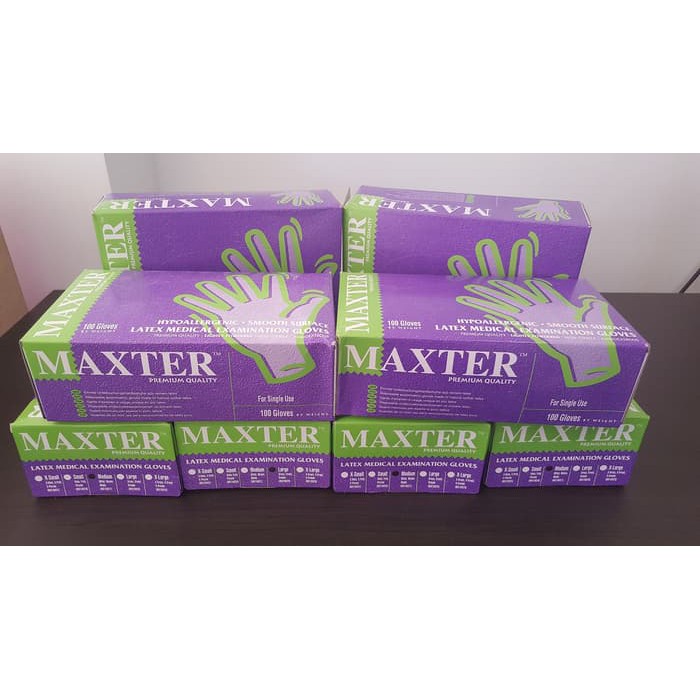 Maxter Gloves / Sarung tangan Latex Maxter isi 100 pcs (50 Pasang)