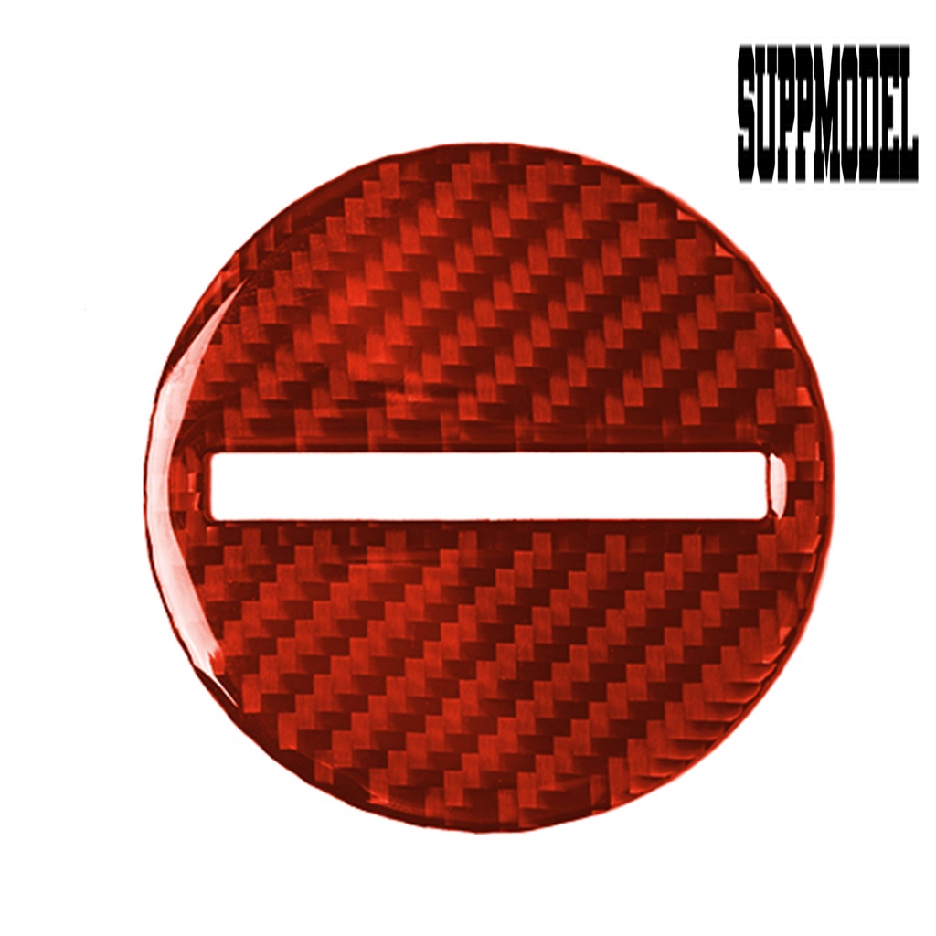 Stiker Cover Stir Mobil Anti UV Bahan Carbon Fiber Warna Merah Untuk Chevrolet Camaro 2017-2019