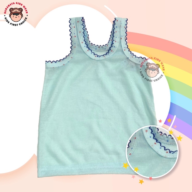 Kaos Dalam Singlet Anak Laki - Laki dan Perempuan Polos Warna  Laris