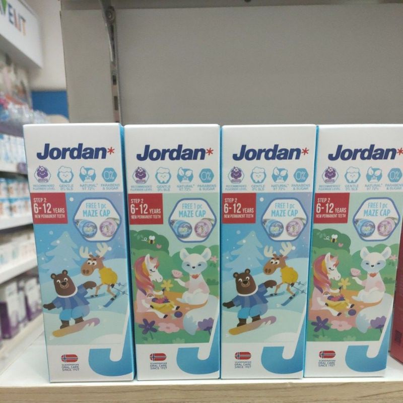 JORDAN TOOTHPASTE 6-12 TAHUN