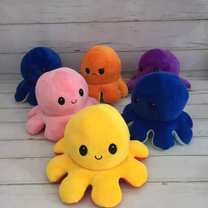 Boneka Moody Octopus Viral Kekinian Trendy Untuk menandakan Mood