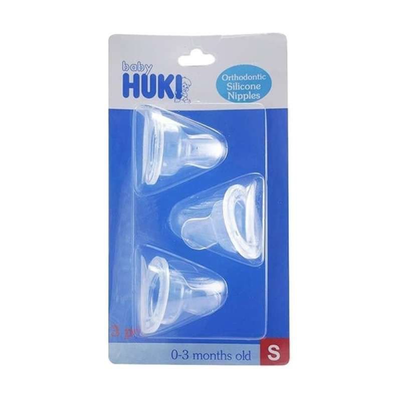 Dot Huki Gepeng Orthodontic Silicone Nipple Ukuran S M L isi 3pcs-3 pcs size S Blister