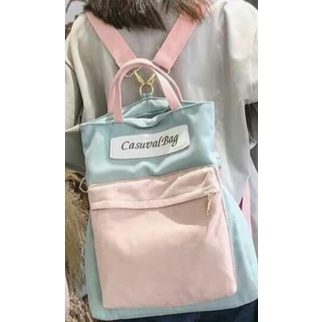 Ransel wanita aesthetic resleting bisa Tas Selempang Model Fleksibel