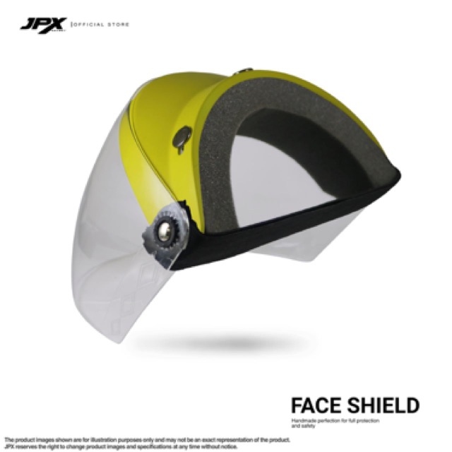 MASKER HELM FACE SHIELD Pelindung wajah bahan ABS &amp; Polycarbonate APD CORONA COVID