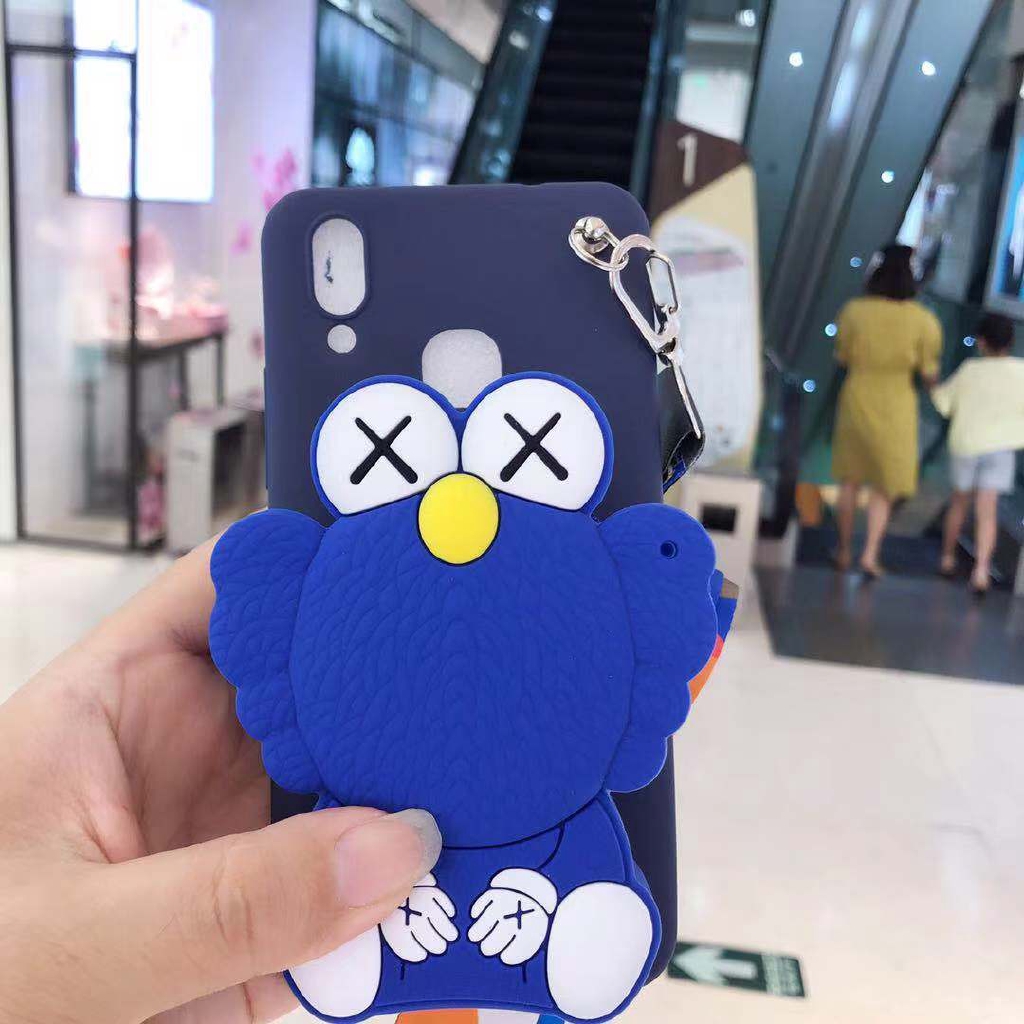 Dompet Koin Handphone Bahan Silikon Gambar Kartun Kelinci Totoro Lucu