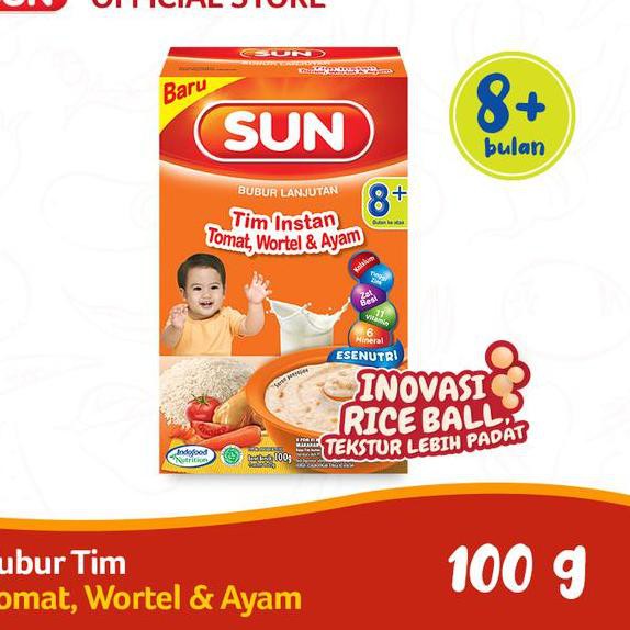 

✧FLASH✧ SUN Tim Instant Tomat Wortel Ayam Box 100 g x 1 Pcs + SUN FOC 8+ Ati Ayam Jagung Manis ☘